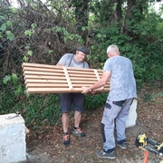 De nouveaux bancs au parc Laparel !