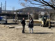 Les travaux se poursuivent dans la cour de l'école Rosa Parks - février 2023 -3