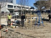 Les travaux se poursuivent dans la cour de l'école Rosa Parks - février 2023 -4