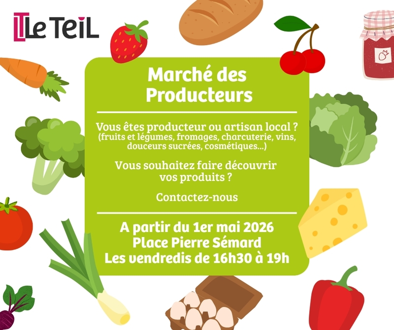 Marché des producteurs – Édition 2026 : les inscriptions sont ouvertes !