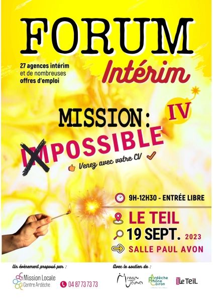 4ème édition du forum intérim Mission Impossible IV