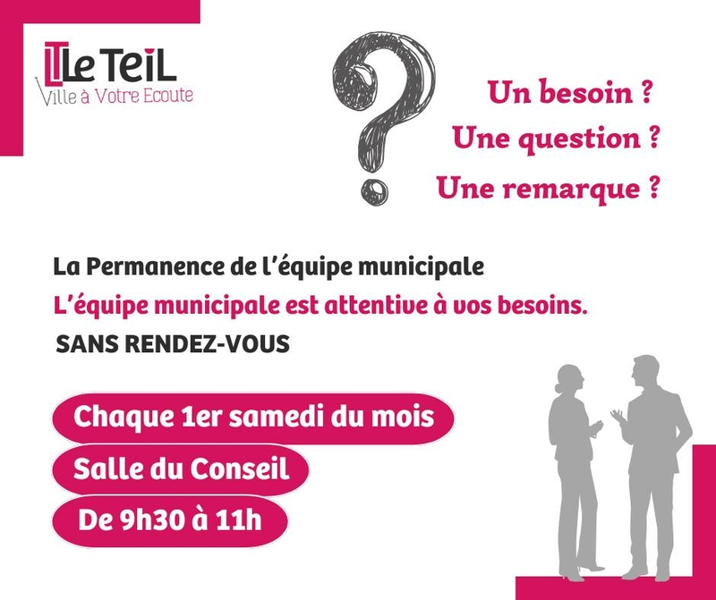 Permanence de l'équipe municipale