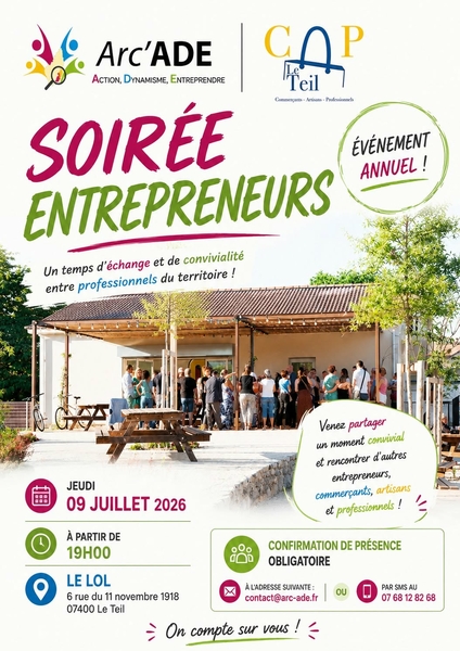 SOIRÉE ENTREPRENEURS 2026 