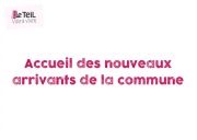 Accueil des nouveaux arrivants de la commune