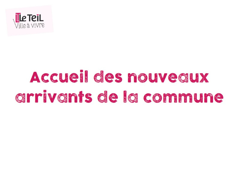 Accueil des nouveaux arrivants de la commune
