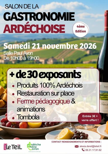 Salon de la Gastronomie Ardéchoise 2026
