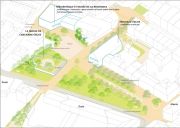 Aménagements de la Place Jean Macé – Un passage créé pour les piétons entre le parking Fabre et la Place Jean Macé