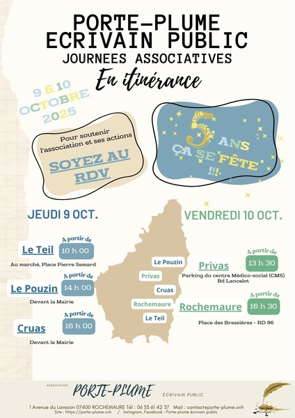 Journées associatives en itinérance