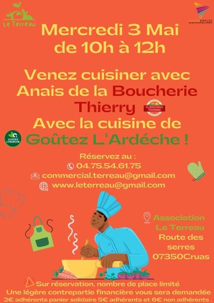 Atelier cuisine avec Le Terreau