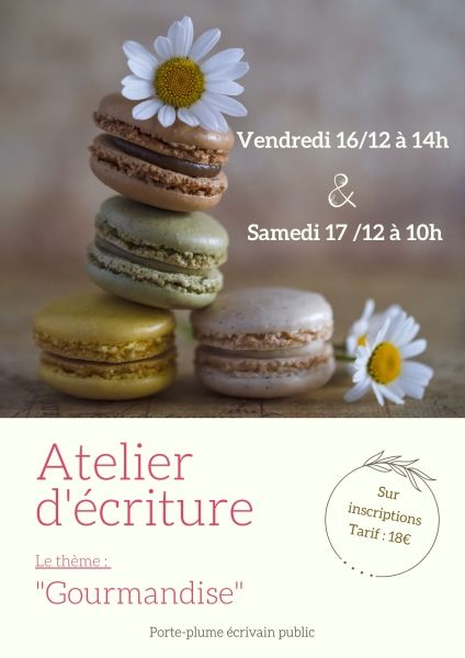 Atelier d'écriture "Gourmandise"
