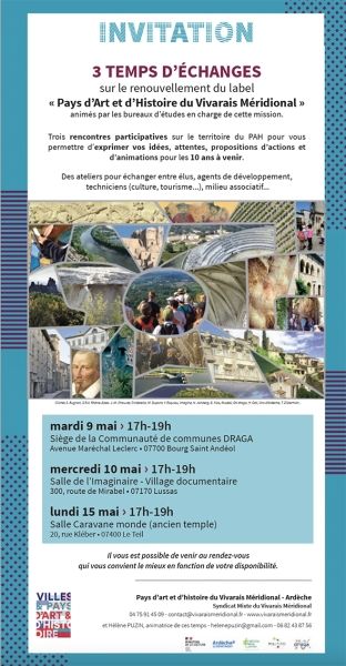 Atelier participatif sur le renouvellement du Label Pays d'Art et d'Histoire