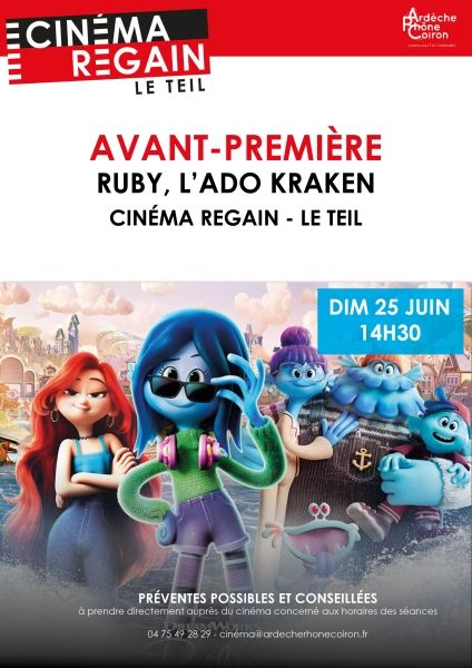 Avant-première : Ruby, l'ado Kraken - Cinéma Le Regain