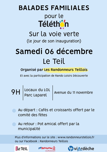 Balades familiales pour le Téléthon