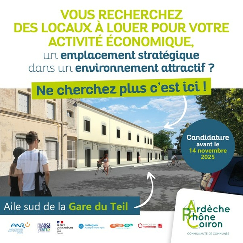 Appel à candidature pour la location des locaux à la Gare