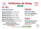 Calendrier dates Collectes 2026