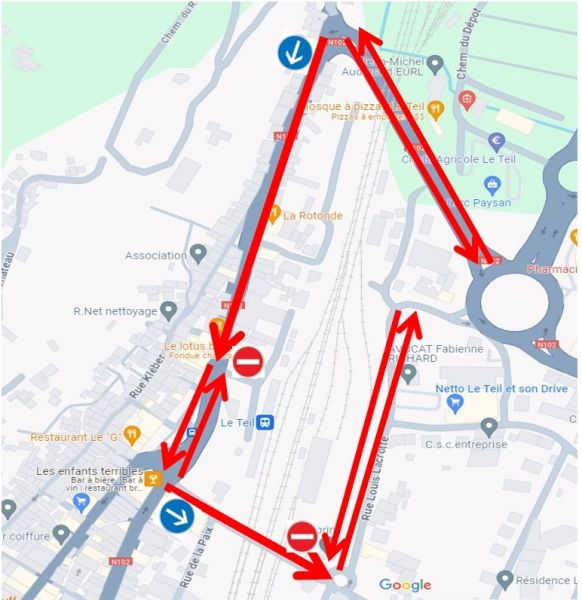 Circulation : boucle à sens unique « Centre-ville Nord