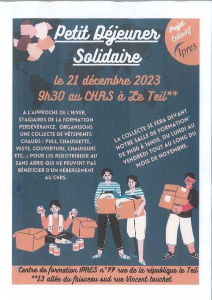 Collecte et petit déjeuner solidaire