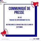 Communiqué de presse - RN 102 - Travaux du contournement du Teil
