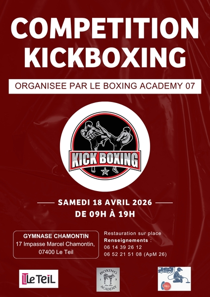 Compétition de kick boxing