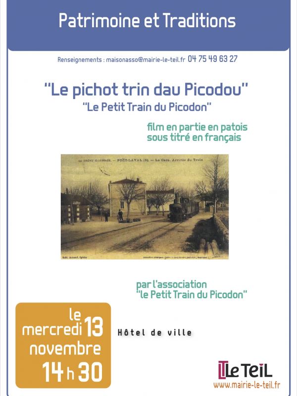 Conférence patrimoine et tradition novembre 2019