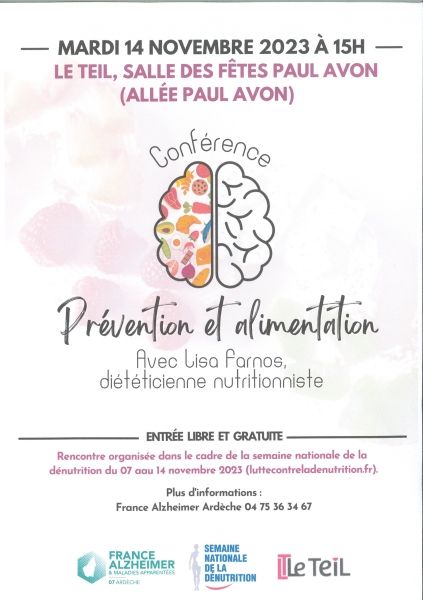 Conférence : Prévention et alimentation
