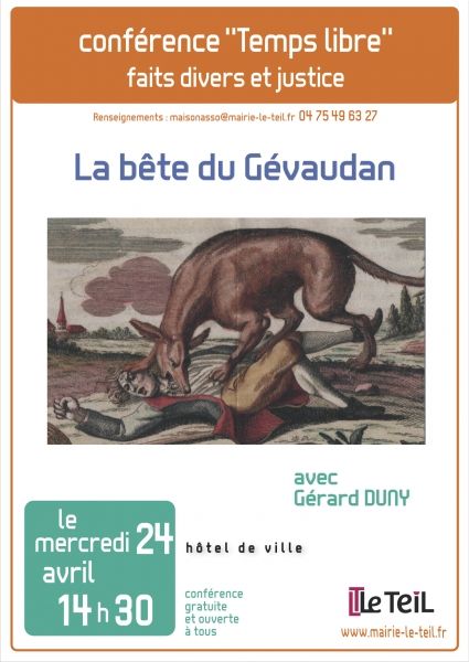 Conférence Temps libre avril 2019