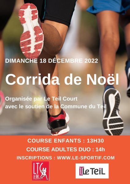 Corrida de Noël - Le Teil court 18 décembre 2022