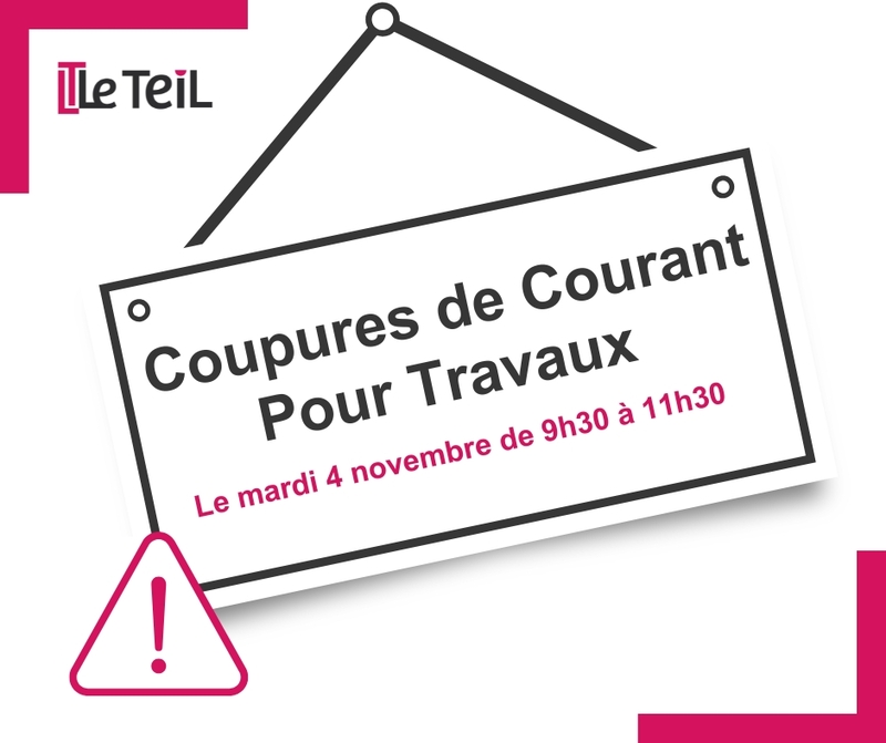 Coupure d’électricité le 4 novembre