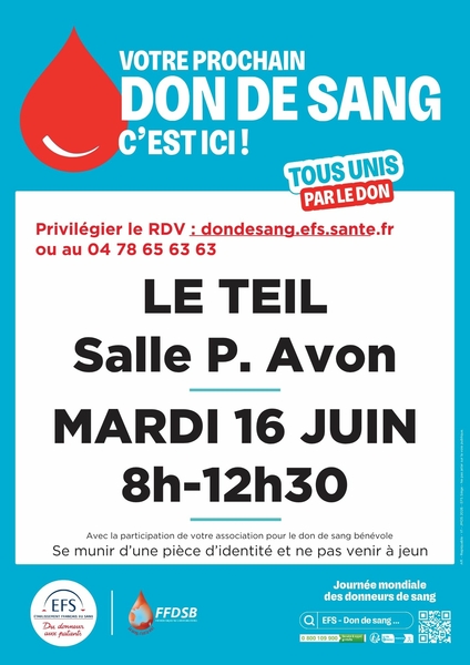 Don du sang ce mardi 16 juin : un geste simple qui sauve des vies
