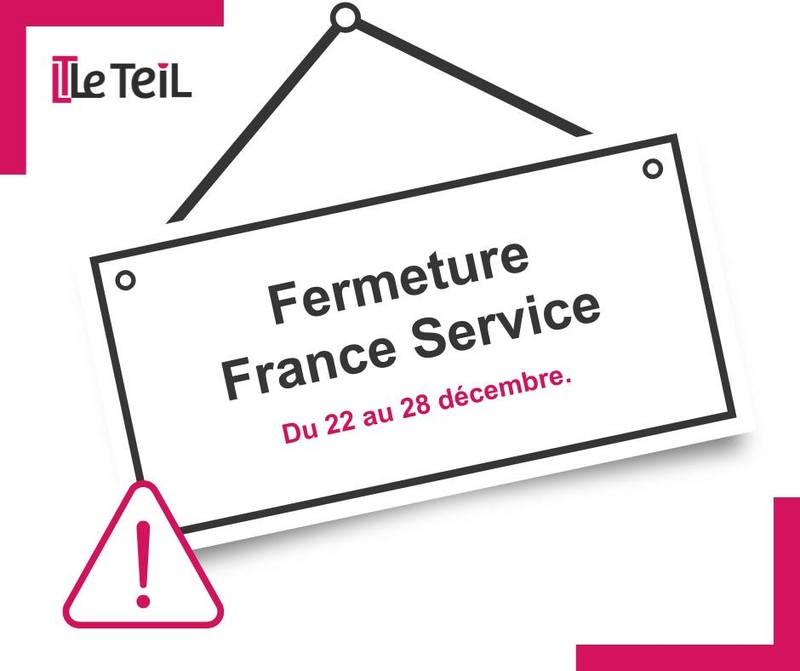 Fermeture exceptionnelle de France Service
