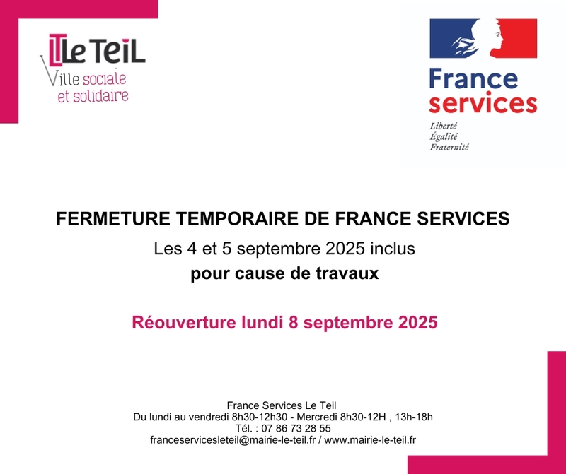 Fermeture temporaire France Services