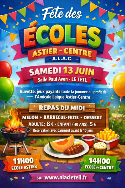 Fête des écoles - Astier / Centre