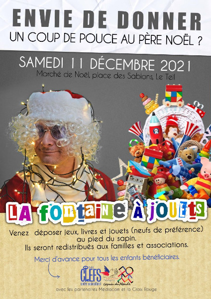 Fontaine aux jouets - Marché de Noël du 11-12-2021 - LE TEIL