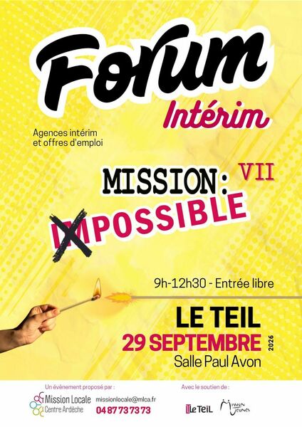 Forum Intérim « Mission : Possible » au Teil