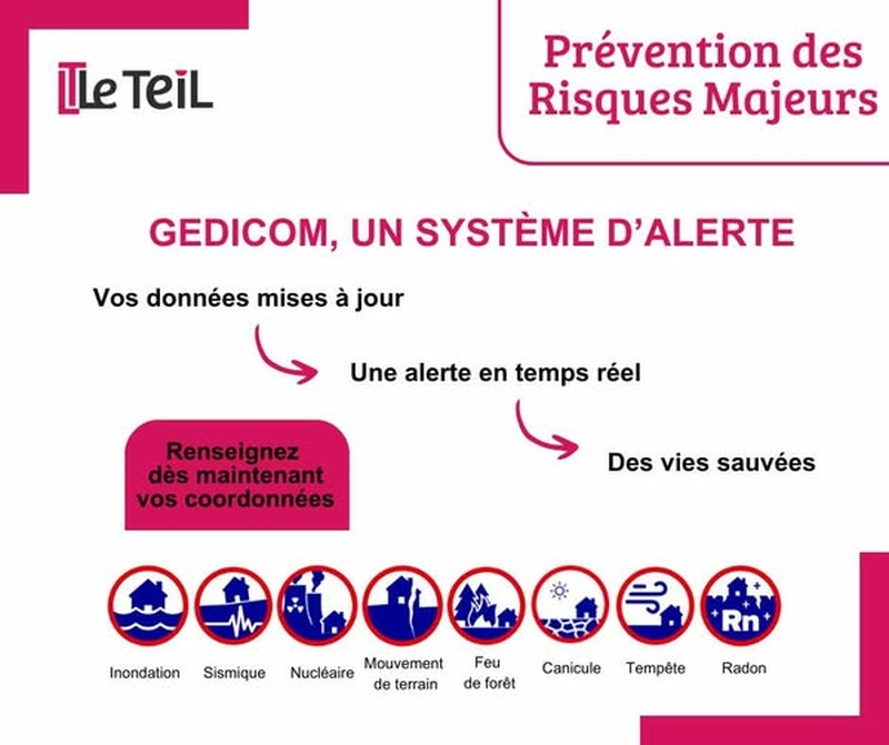 Système d’alerte en cas de risque(s) majeur(s) - Pensez à vous inscrire pour être informés d’une crise intervenant sur la Commune