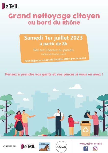 Grand nettoyage citoyen sur les bords du Rhône