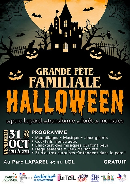 Grande fête familiale d'Halloween