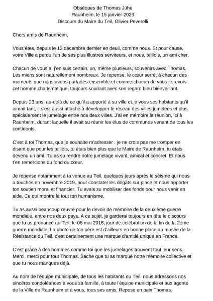 Hommage à Thomas Jühe - Maire de Raunheim -3