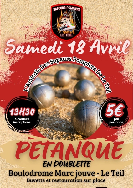 Concours de pétanque en doublette