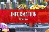 Information concernant les concessions cimetières (à renouveler)