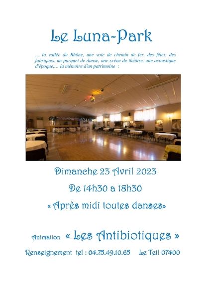 Le Luna affiche bal dimanche 11
