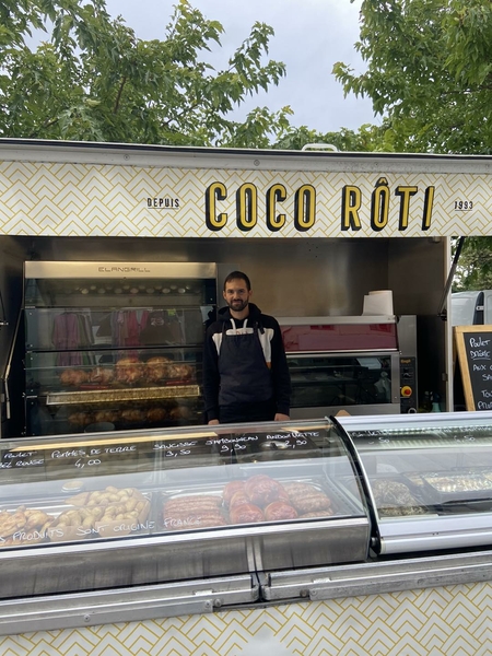 Le marché du jeudi matin : commerçant à l’honneur cette semaine "Coco Roti"