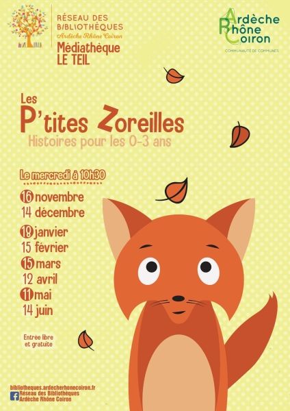 Lectures les p'tites zoreilles à la Médiathèque