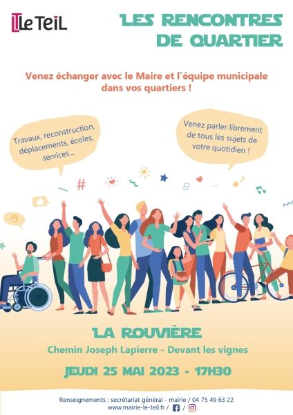 Les élus viennent à votre rencontre - Le rendez-vous de la Rouvière approche !