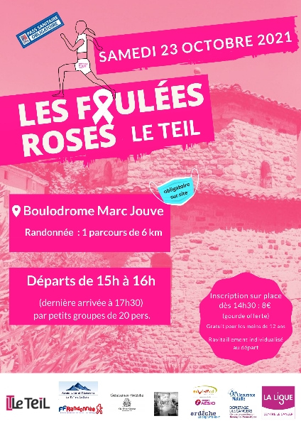 Les foulées roses au Teil - 23 octobre 2021
