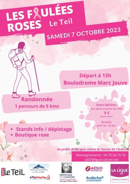 Les foulées roses du Teil