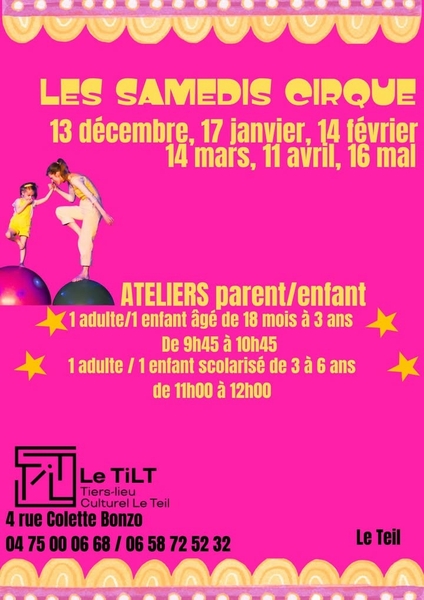 Les SAMEDIS cirque !