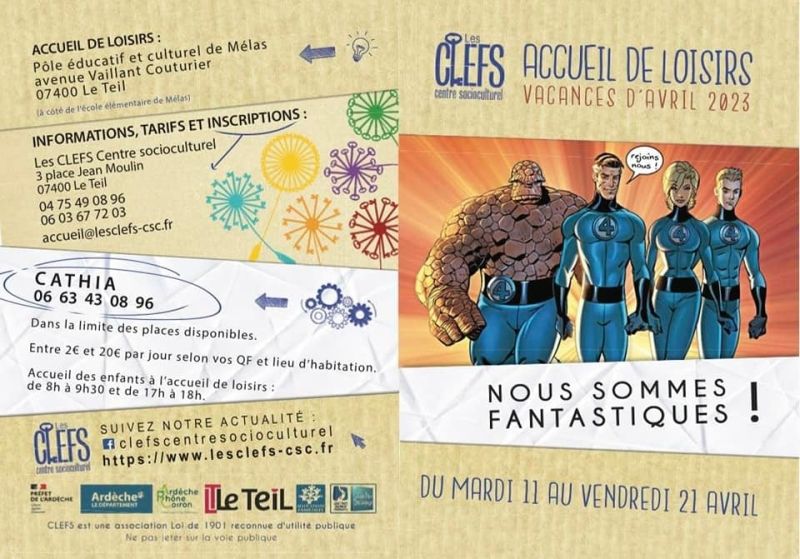 Les vacances de printemps à l'accueil de loisirs de CLEFS