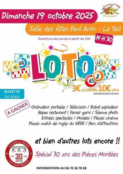 Loto de l'association "Les Pièces Montées"