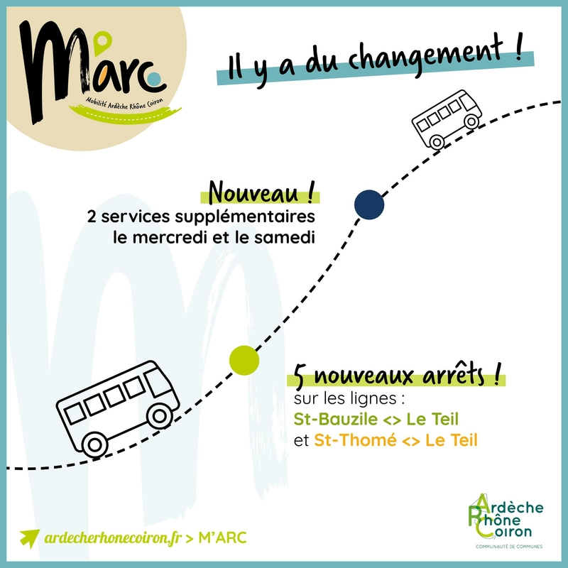 𝗠'𝗔𝗥𝗖 orange et verte ont évolué - nouveaux arrêts !